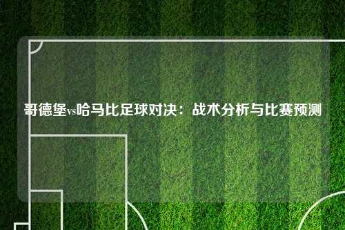 哥德堡vs哈马比足球对决：战术分析与比赛预测